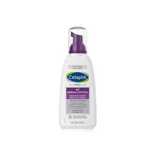 Dermacontrol espuma de limpieza piel grasa Cetaphil de 236 ml.