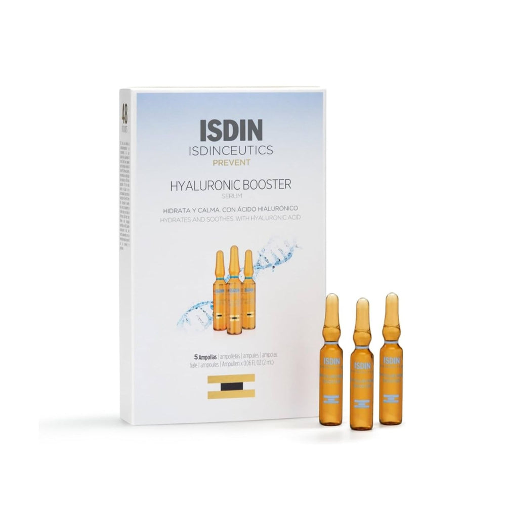 Hyaluronic Booster x5 Ampollas Isdin. Caja x 5 AMP x 2mil.