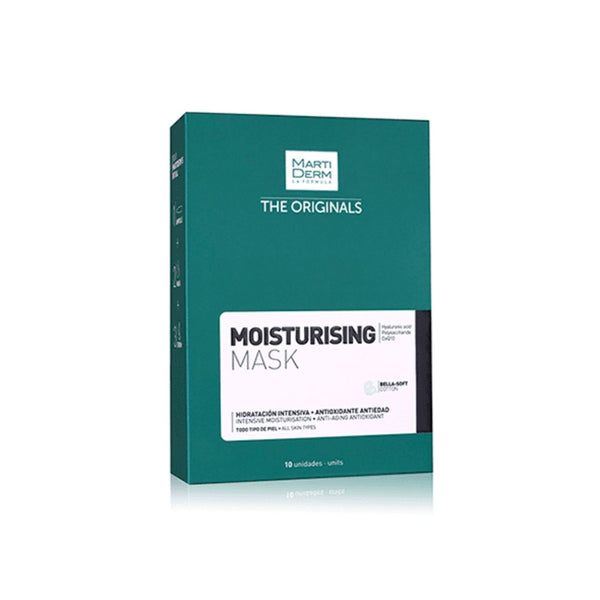 Moisturizing Mask Hyaluronic Acid CQ10. Caja de 10 Unidades de Mascarillas.