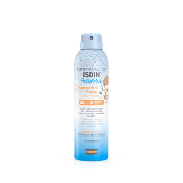 Protector Transparent Spray Wet Skin 50 SPF - Pediátrico de 250ml.