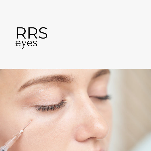 El tratamiento RRS Eyes es una terapia especialmente diseñada para tratar las áreas delicadas alrededor de los ojos, utilizando una combinación de ácido hialurónico y antioxidantes. Este tratamiento está enfocado en reducir la apariencia de ojeras, líneas finas, bolsas y signos de fatiga, mejorando la calidad y luminosidad de la piel en la zona periocular.